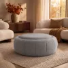 39" Performance Chenille Multi-Functional Coffee Table With Storage And Ottoman In One