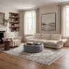39" Performance Chenille Multi-Functional Coffee Table With Storage And Ottoman In One