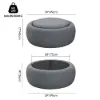 39" Performance Chenille Multi-Functional Coffee Table With Storage And Ottoman In One