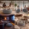 39" Performance Chenille Multi-Functional Coffee Table With Storage And Ottoman In One