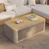 Costra Handwoven Rope Adjustable Outdoor Chaise Sofa Set in Ivory