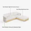 Costra Handwoven Rope Adjustable Outdoor Chaise Sofa Set in Ivory