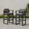 Tevara 3-Piece Outdoor Teak Wood Modern Bar Dining Table Set with 2 Chairs – AUD-H3000