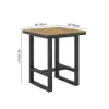 Tevara 3-Piece Outdoor Teak Wood Modern Bar Dining Table Set with 2 Chairs – AUD-H3000