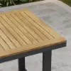 Tevara 3-Piece Outdoor Teak Wood Modern Bar Dining Table Set with 2 Chairs – AUD-H3000