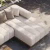 Resaro 8-Piece Outdoor Modular Natural Teak Sectional Fluted Sofa Set – AUD-H3005