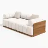 Resaro 8-Piece Outdoor Modular Natural Teak Sectional Fluted Sofa Set – AUD-H3007