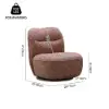 Performance Linen Swivel Slipper Accent Chair – AUD-H3009