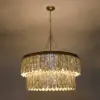 Picture of Enseo Coastal 8-Light Capiz Shell 2-Tiered Faceted Chandelier Pendant Light Gold White