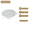 French Elegant White Resin 3D Carved LED 3-Mode Dimmable Flush Mount Ceiling Light