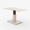 47" Whitewash Lift-Top Height-Adjustable Coffee Table