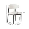 Dining Set 67"-79" Extendable Black Dining Table Black with 6 Chairs
