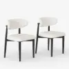 Dining Set 79"-94" Extendable Black Dining Table Black with 8 Chairs