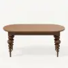 Dining Set 67"-79" Extendable Walnut Dining Table Walnut with 6 Chairs