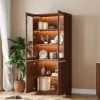 Aura Glass Tall Display Cabinet with LED Light
