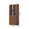Aura Glass Tall Display Cabinet with LED Light