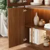 Aura Glass Tall Display Cabinet with LED Light
