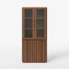 Aura Glass Tall Display Cabinet with LED Light