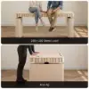 Aura 160 cm Whitewash Fluted Electric Adjustable Standing Desk