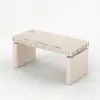 Aura 160 cm Whitewash Fluted Electric Adjustable Standing Desk