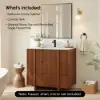 Lineva 36" Fluted Single Bathroom Vanity with Sink and Sintered Stone Top
