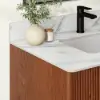 Lineva 36" Fluted Single Bathroom Vanity with Sink and Sintered Stone Top