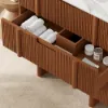 Lineva 36" Fluted Single Bathroom Vanity with Sink and Sintered Stone Top