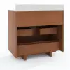 Lineva 36" Fluted Single Bathroom Vanity with Sink and Sintered Stone Top