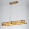 Orlova Linear Crystal Kitchen Island Light with Remote, 3-CCT Dimmable LED