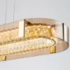 Orlova Linear Crystal Kitchen Island Light with Remote, 3-CCT Dimmable LED