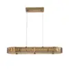 Orlova Linear Crystal Kitchen Island Light with Remote, 3-CCT Dimmable LED