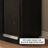 31" Ash Wood Veneer TV Stand with Wood Doors & Storage