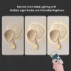 24" LED Wall Clock with Dimmable Backlight, Multiple Light Modes and Remote Control – 63cm