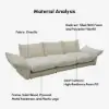 Florvia Chenille Modular Adjustable Backrest Sectional Sofa – 281cm