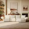 Florvia Chenille Modular Adjustable Backrest Sectional Sofa – 330cm