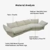 Florvia Chenille Modular Adjustable Backrest Sectional Sofa – 330cm
