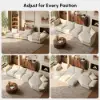 Florvia Chenille Modular Adjustable Backrest Sectional Sofa – 410cm