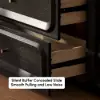 94" TV Stand with Chest Cabinet, Drawers and LED