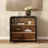 94" TV Stand with Chest Cabinet featuring storage and LED – AUD-H3051