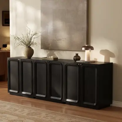 Picture of 94" TV Stand with Chest Cabinet with Storage