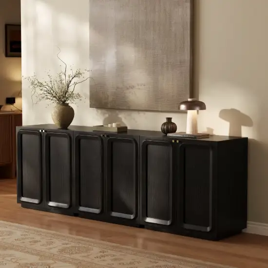 94" TV Stand with Chest Cabinet with Storage