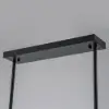 Clyvra 8-light Kitchen Island Light Crystal Ceiling Light in Black