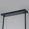 Clyvra 6-Light Kitchen Island Light Crystal Ceiling Light in Black