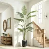 6 ft. Artificial Areca Palm Tree with Planter and Decorative Stones
