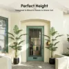 6 ft. Artificial Areca Palm Tree with Planter and Decorative Stones