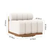 Resaro 9-Piece Outdoor Modular Natural Teak Sectional Fluted Sofa Set – AUD-H3064