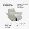 Florvia Chenille Dual-Motor Reclining Lounge Chair