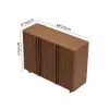 Lineva 48" Ash Wood Veneer Shoe Storage Fluted Entryway Cabinet – AUD-H3070
