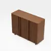 Lineva 48" Ash Wood Veneer Shoe Storage Fluted Entryway Cabinet – AUD-H3070