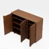 Lineva 48" Ash Wood Veneer Shoe Storage Fluted Entryway Cabinet – AUD-H3070